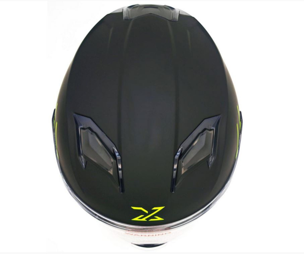 Integralhelm "Stinger R2" - SPEC-X - schwarz/neongelb
